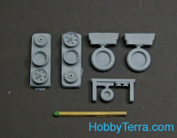 Northstar Models  48123-a Wheels set 1/48 for Focke-Wulf 190 A/F/G early main disk (with hole) with late (smooth)