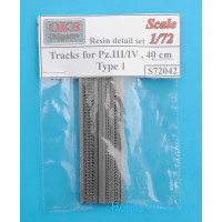 Tracks for Pz.III/IV, 40 cm, type 1 (resin)