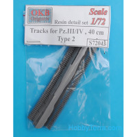 Tracks for Pz.III/IV, 40 cm, type 2 (resin)