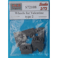 Wheels set 1/72 for Valentine tank, type 2