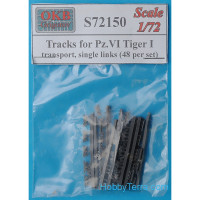 Tracks 1/72 for Pz.VI Tiger I, transport, single links (48 per set)