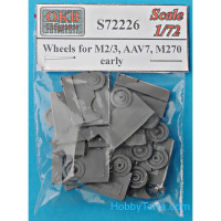 Wheels set 1/72 for M2/3, AAV7, M270, early