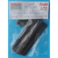 Tracks 1/72 for M1 Abrams tank, T158 with ice cleats
