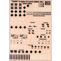 Tiger Pz.Kpfw VI Ausf E(Sdkfz 181)1942-1944, dry decal