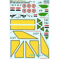 Decal 1/48 for MiG-19s and MiG-21s of the Arab Air Force, Part 2