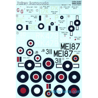 Decal 1/72 for Fairey Barracuda