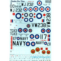 Decal for Hawker Sea Fury