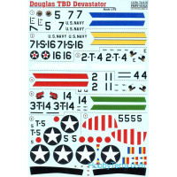 Decal 1/72 for Douglas TBD Devastator