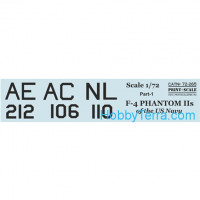 Print Scale  72-265 Decal 1/72 for US Navy F-4 Phantom IIs, Part 1