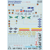 Decal 1/72 for F-111A Aardvark