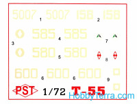 PST  72046 T-55 Soviet medium tank
