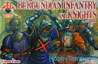 Burgundian infantry and knights, 15th century, set 1