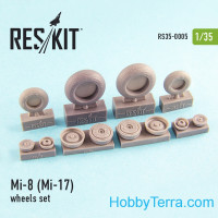 Wheels set 1/35 for Mi-8 (Mi-17), for Trumpeter kit