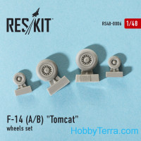 RESKIT  48-0006 Wheels set 1/48 for F-14 (A/B) Tomcat