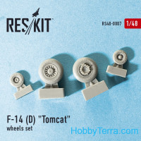 RESKIT  48-0007 Wheels set 1/48 for F-14 (D) Tomcat