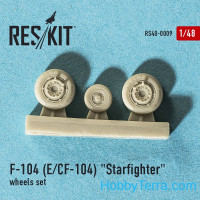 RESKIT  48-0009 Wheels set 1/48 for F-104 (E) and CF-104 Starfighter