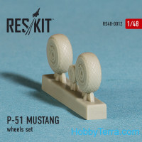 RESKIT  48-0012 Wheels set 1/48 for P-51 Mustang