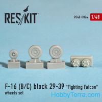 Wheels set 1/48 for F-16 (B/C) Block 29-39 Fighting Falcon