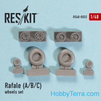 RESKIT  48-0032 Wheels set 1/48 for Rafale (A/B/C)