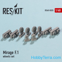 RESKIT  48-0035 Wheels set 1/48 for Mirage F.1