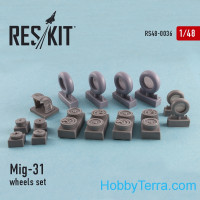 Wheels set 1/48 for Mig-31, for AMK/Trumpeter kit