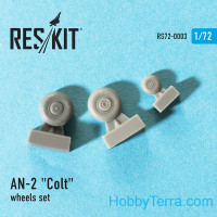 RESKIT  72-0003 Wheels set 1/72 for An-2 "Colt"