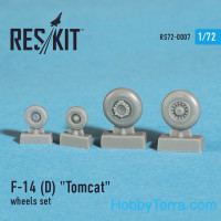 Wheels set 1/72 for F-14 (D) Tomcat