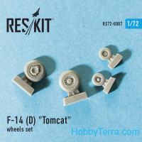 RESKIT  72-0007 Wheels set 1/72 for F-14 (D) Tomcat