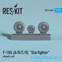 Wheels set 1/72 for F-104 (A/B/C/D) Starfighter
