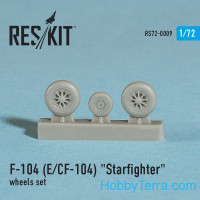 Wheels set 1/72 for F-104 (E) and CF-104 Starfighter