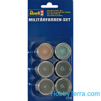 Military color set (6x14ml), for AFV and aircraft