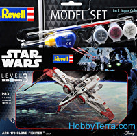 Model Set. Star Wars. Space fighter ARC-170. Level 3