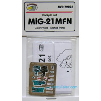 Detailing set 1/72 Mikoyan MiG-21MFN Color photo-etched parts