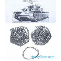 Assembled metal tracks for T-35