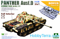 WWII German medium Tank  Sd.Kfz.171 Panther  Ausf.D Early/Mid production w/full interior