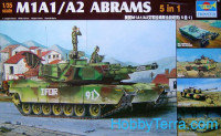 U.S. tank M1A1/A2 Abrams (5 in 1)