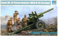 Soviet 152mm howitzer ML-20 with M-46 carriage