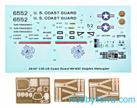 Trumpeter  05107 U.S. Coast guard HH-65C Dolphin helicopter