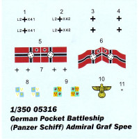 Trumpeter  05316 German Pocket Battleship (Panzer Schiff) Admiral Graf Spee