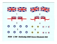 Trumpeter  05324 British battleship HMS Queen Elizabeth (1943)
