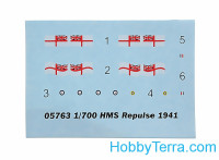 Trumpeter  05763 British Battleship HMS Repulse 1941