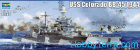 USS Colorado BB-45 battleship, 1944