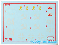 Zvezda  3571 Pz.Kpfw.III Ausf.F German tank