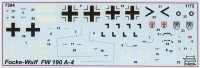 Zvezda  7304 Focke Wulf FW-190A4 German fighter