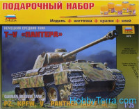 Model Set. Panther Ausf.D German medium tank