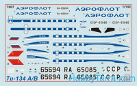 Zvezda  7007 Model Set. Airliner Tu-134 A/B-3