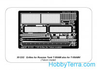 Aber  35-G32 Grilles for Russian tank T-55AM also for T-55AMV, for Takom kit