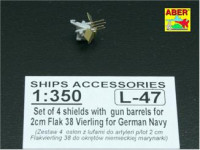 Aber  350-L47 16 pcs. 2cm barrels for Flakvierling 38