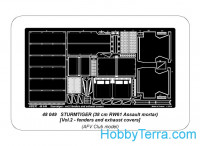 Aber  48-049 Sturmtiger (38cm RW61 Assault mortar) Vol.2 - fenders and exhaust covers, for AFV Club kit