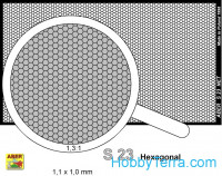 Nets interlace look and hexagonal (80x45mm) 1,1x1,0mm